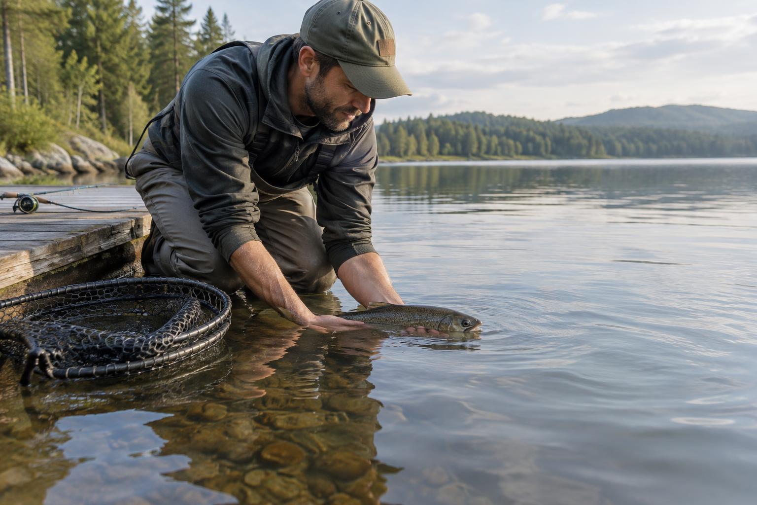 Catch-and-Release Fishing at Lakes: Simple Fish-Handling Practices