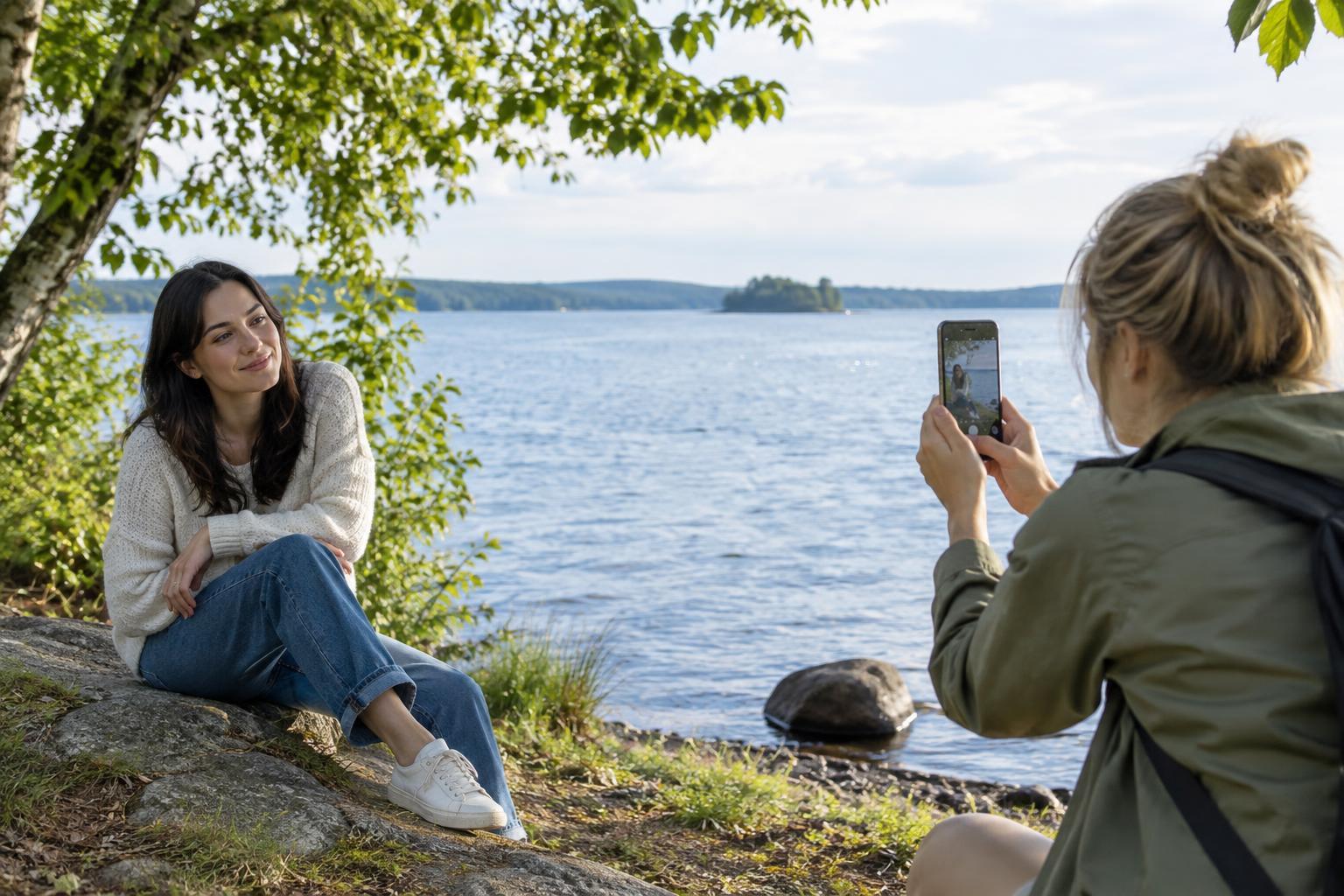 Photographing People by the Lake Without Harsh Shadows